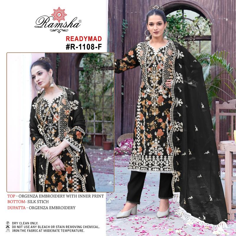 Ramsha R 1108 Nx Ready Made Pakistani Suits Wholesale Catalog