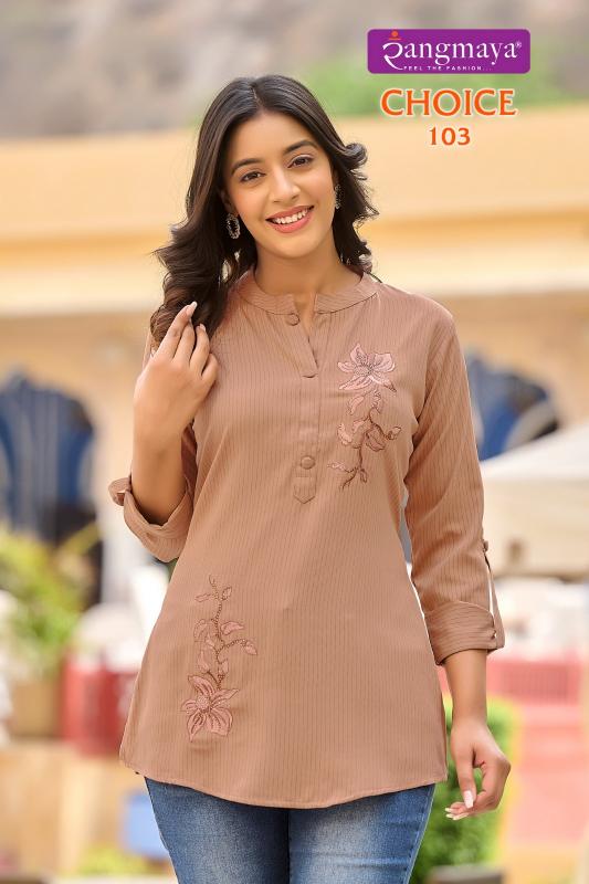 Rangmaya Choice Top Kurti Wholesale catalog