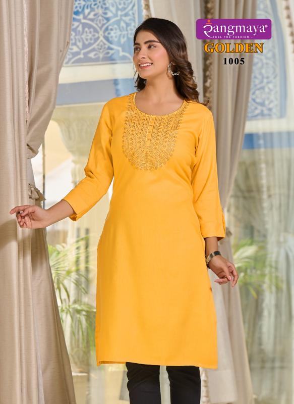 RANGMAYA GOLDEN Kurti Wholesale Catalog