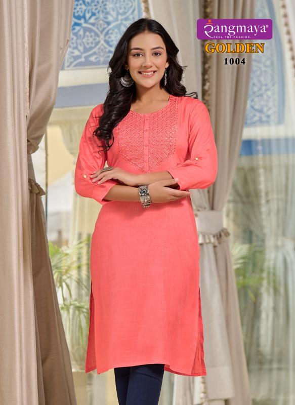 RANGMAYA GOLDEN Kurti Wholesale Catalog