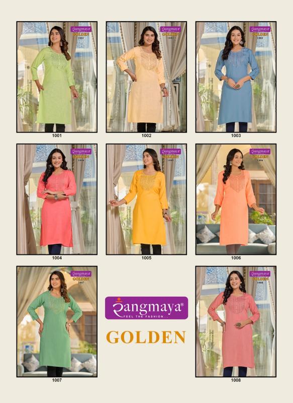 RANGMAYA GOLDEN Kurti Wholesale Catalog
