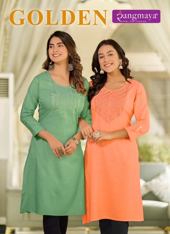 RANGMAYA GOLDEN Kurti Wholesale Catalog
