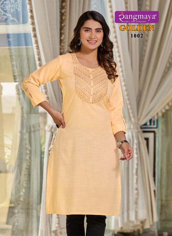RANGMAYA GOLDEN Kurti Wholesale Catalog