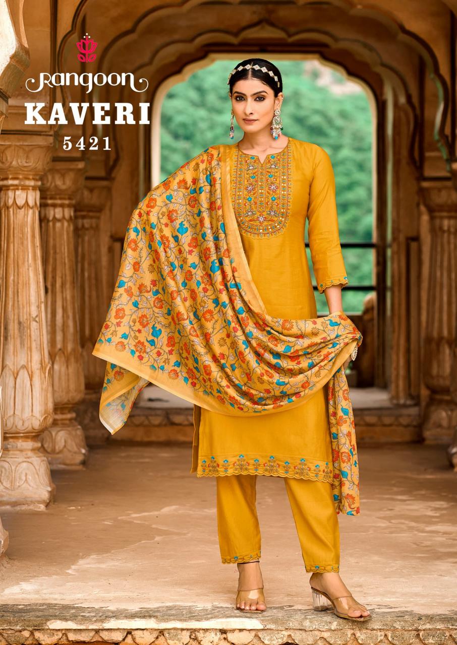 Rangoon Kaveri Fancy Kurti Wholesale Catalog