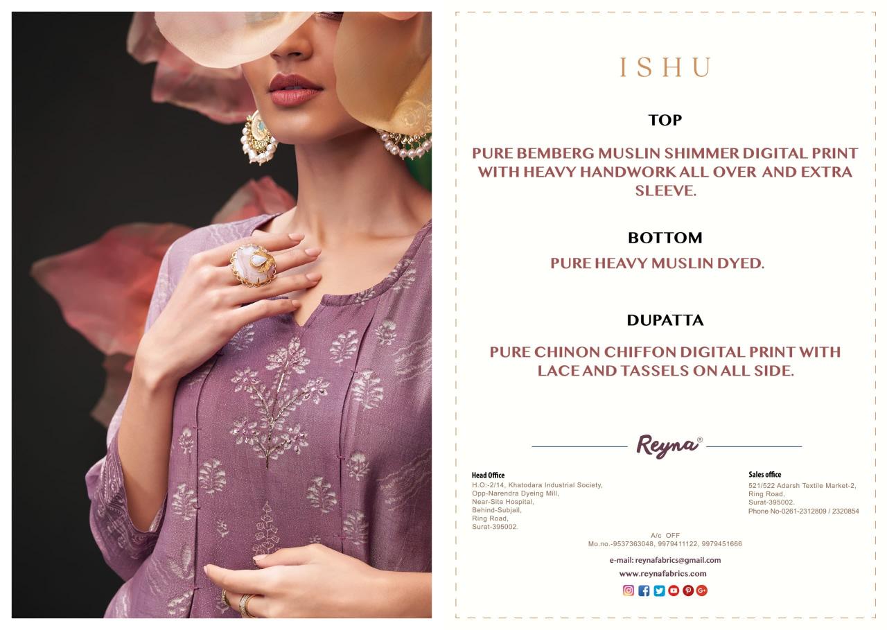 REYNA ISHU Salwar Kameez Wholesale Catalog