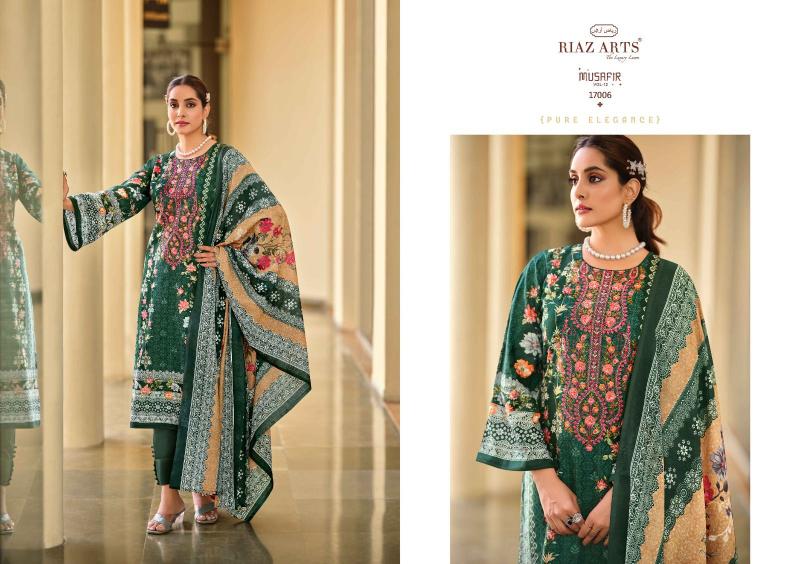 Riaz Arts Musafir Vol 12 Lawn Digital Printed Dress Material Wholesale Catalog
