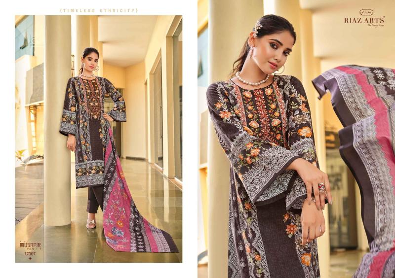 Riaz Arts Musafir Vol 12 Lawn Digital Printed Dress Material Wholesale Catalog