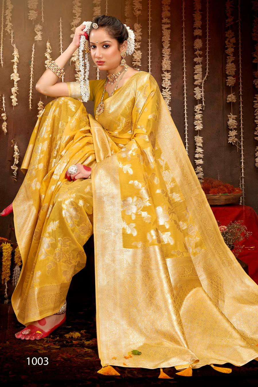 Saroj Chaaya linen vol.3 50*600 Silk saree in surat with price wholesale