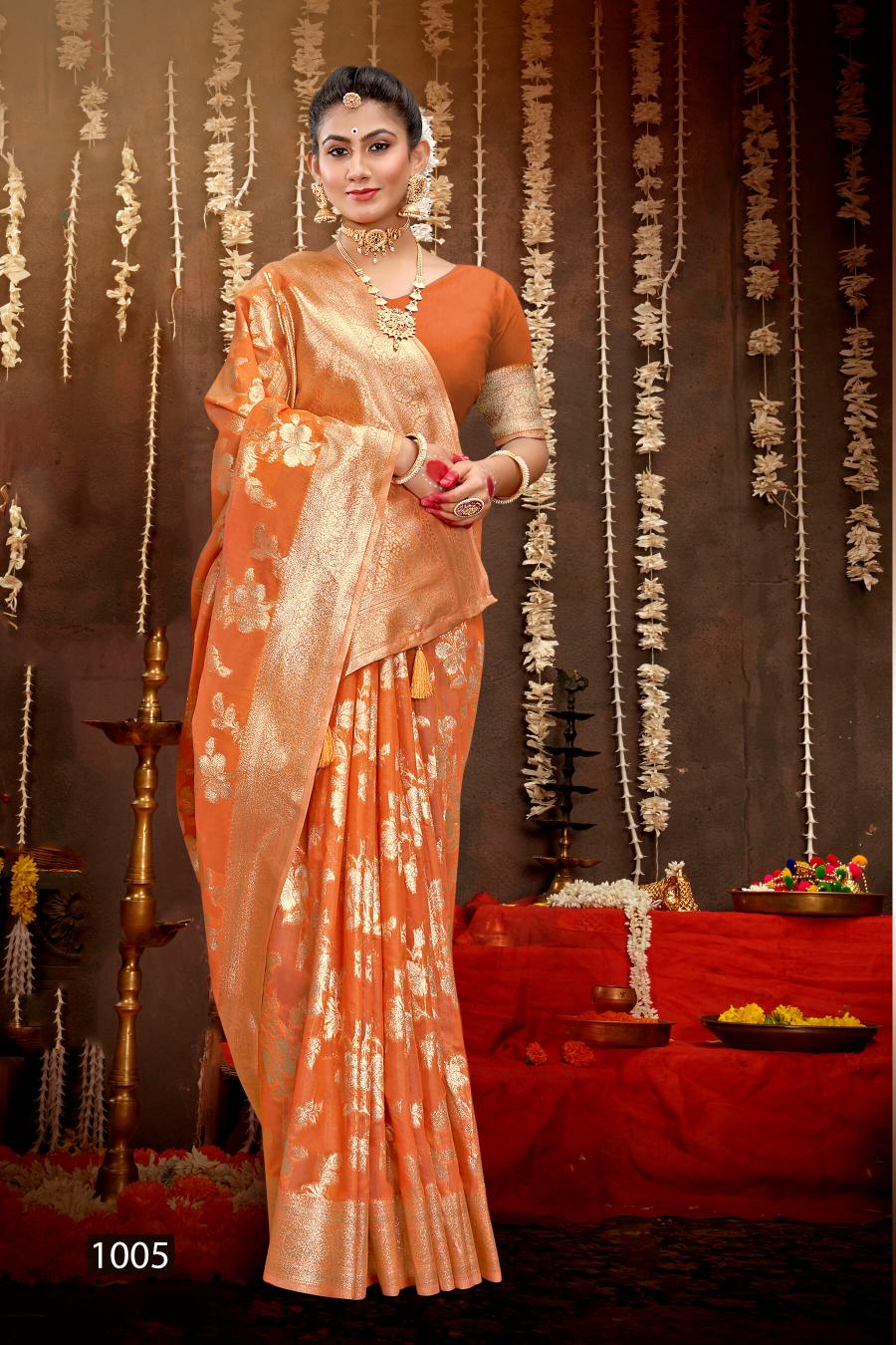 Saroj Chaaya linen vol.3 50*600 Silk saree in surat with price wholesale