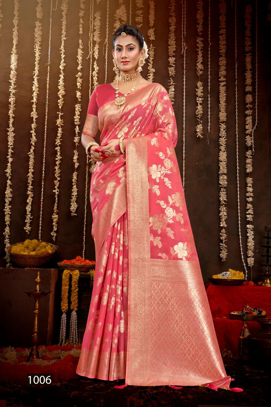 Saroj Chaaya linen vol.3 50*600 Silk saree in surat with price wholesale