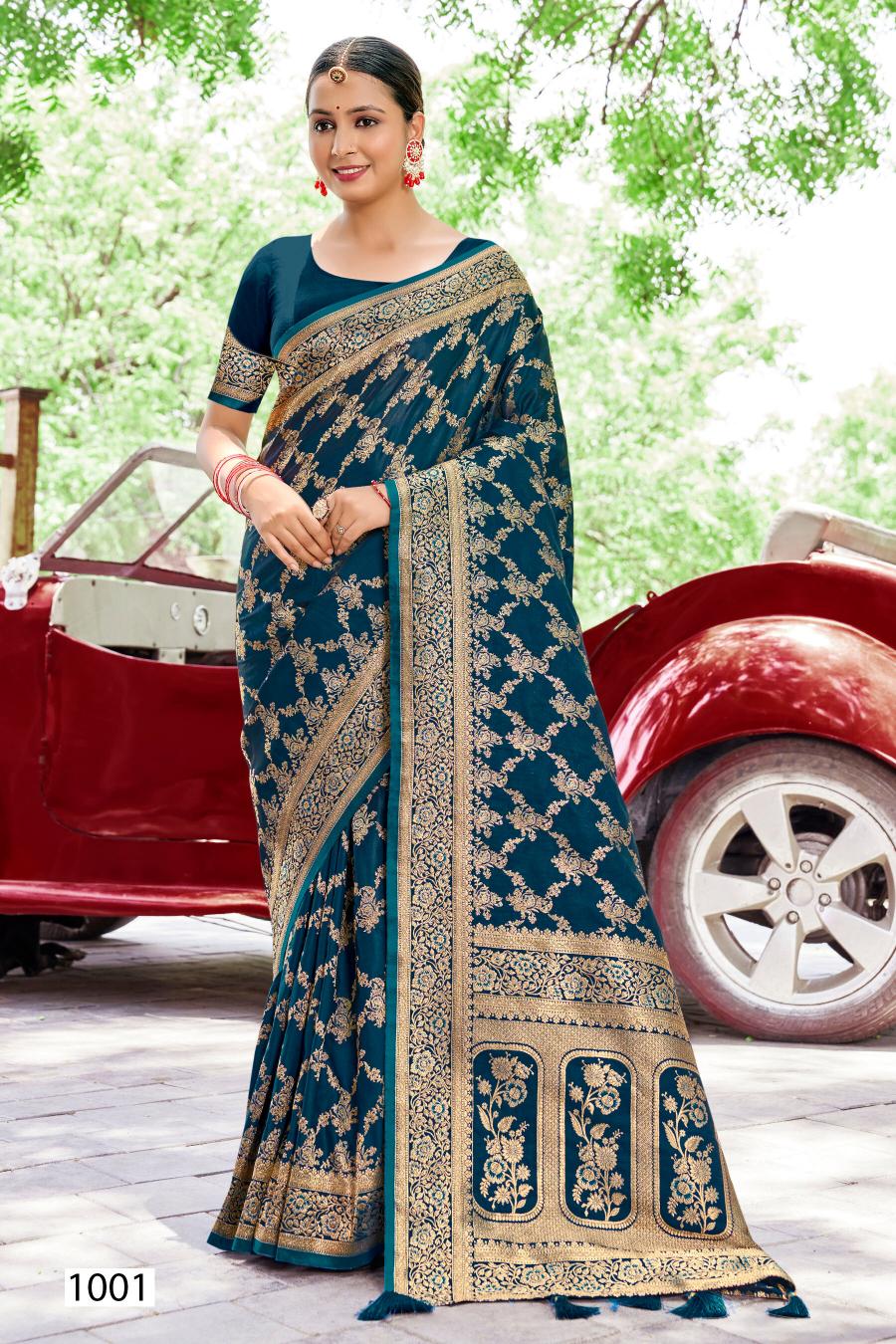 Saroj Royal Queen vol.10 Satin silk saree in surat with price wholesale