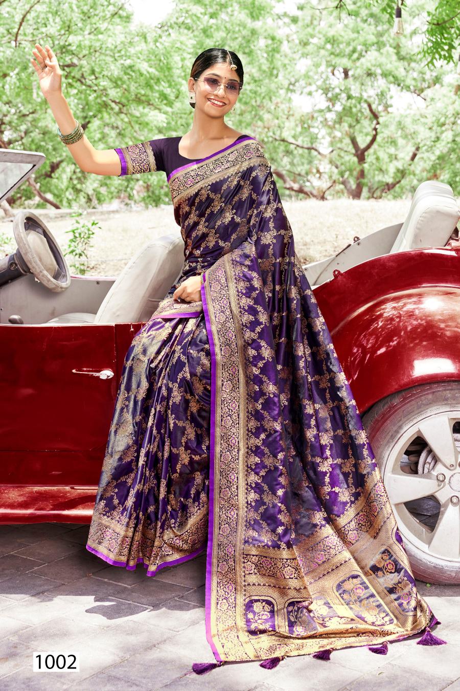 Saroj Royal Queen vol.10 Satin silk saree in surat with price wholesale