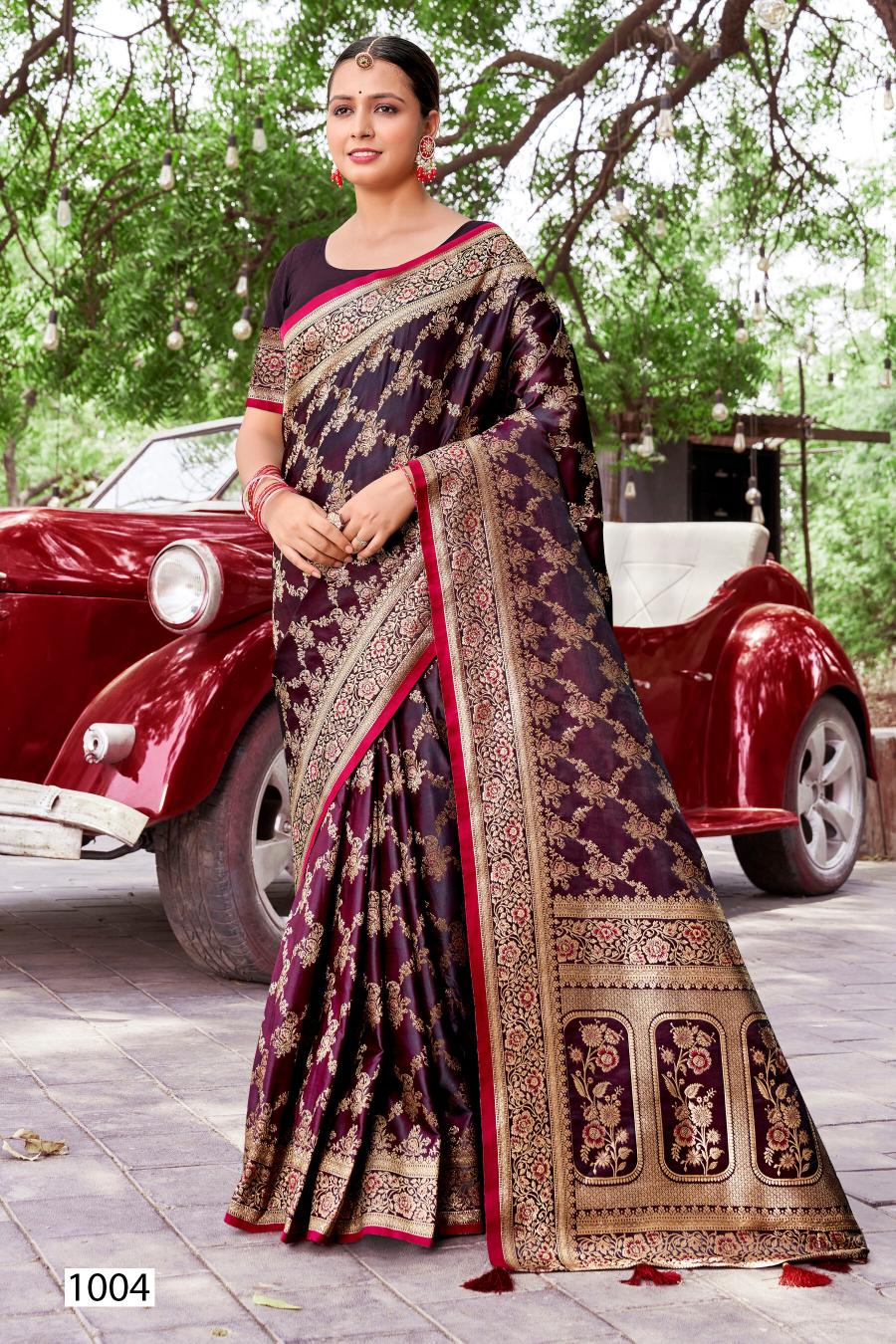 Saroj Royal Queen vol.10 Satin silk saree in surat with price wholesale