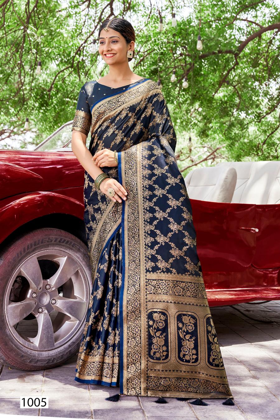 Saroj Royal Queen vol.10 Satin silk saree in surat with price wholesale