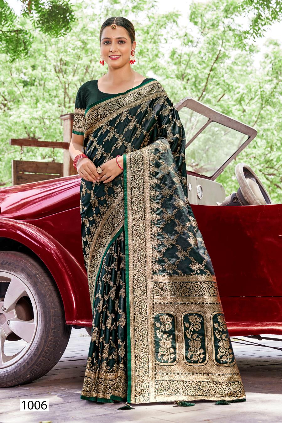 Saroj Royal Queen vol.10 Satin silk saree in surat with price wholesale