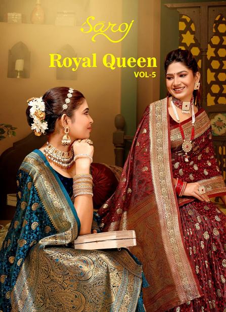 Saroj Royal Queen vol.5 Satin silk saree in surat with price wholesale