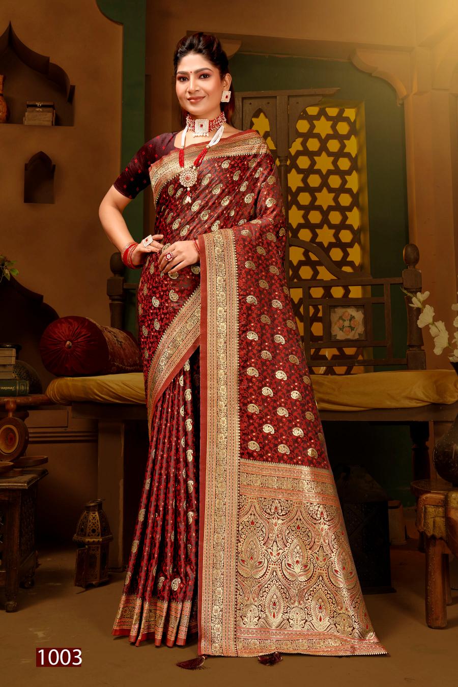 Saroj Royal Queen vol.5 Satin silk saree in surat with price wholesale