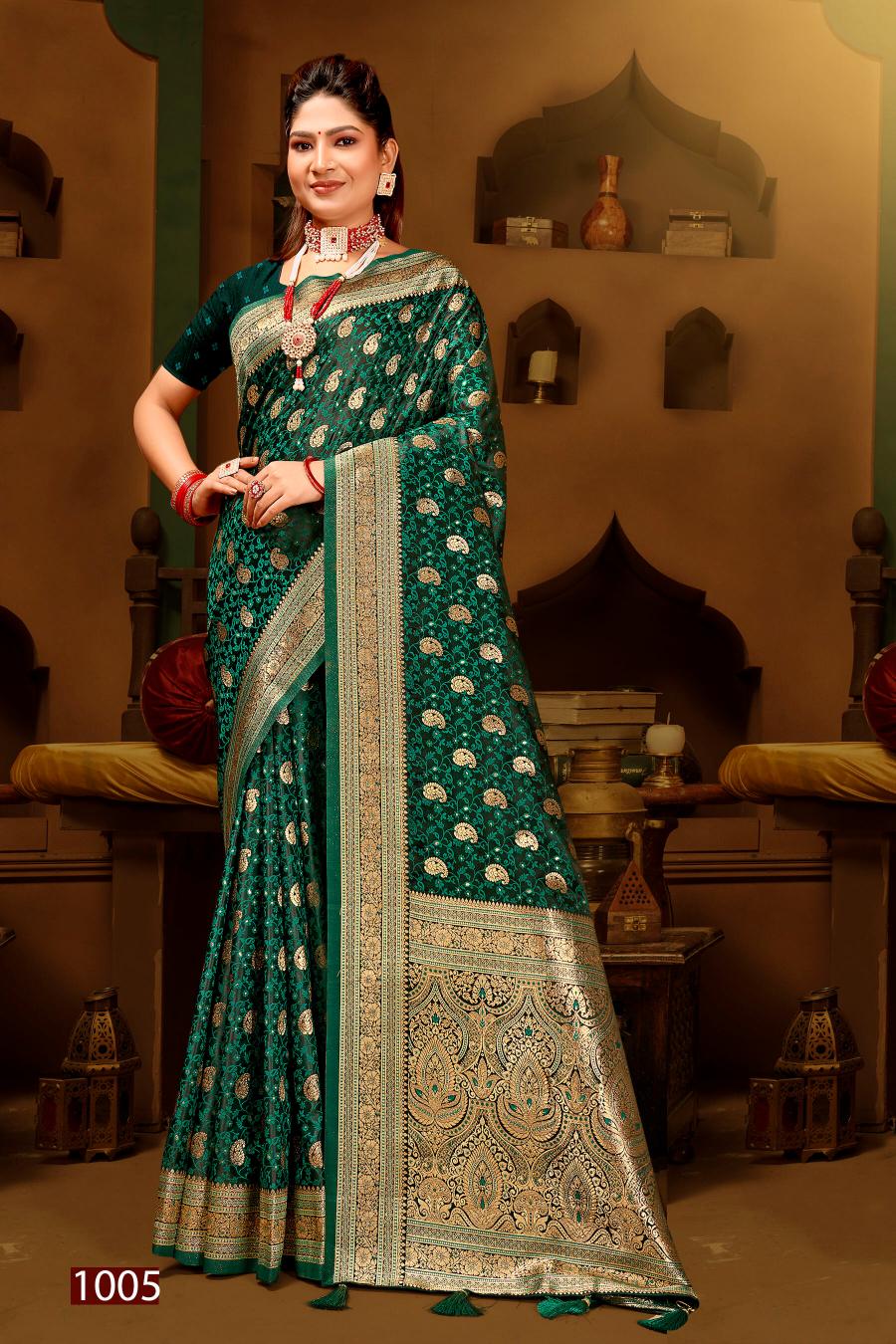 Saroj Royal Queen vol.5 Satin silk saree in surat with price wholesale
