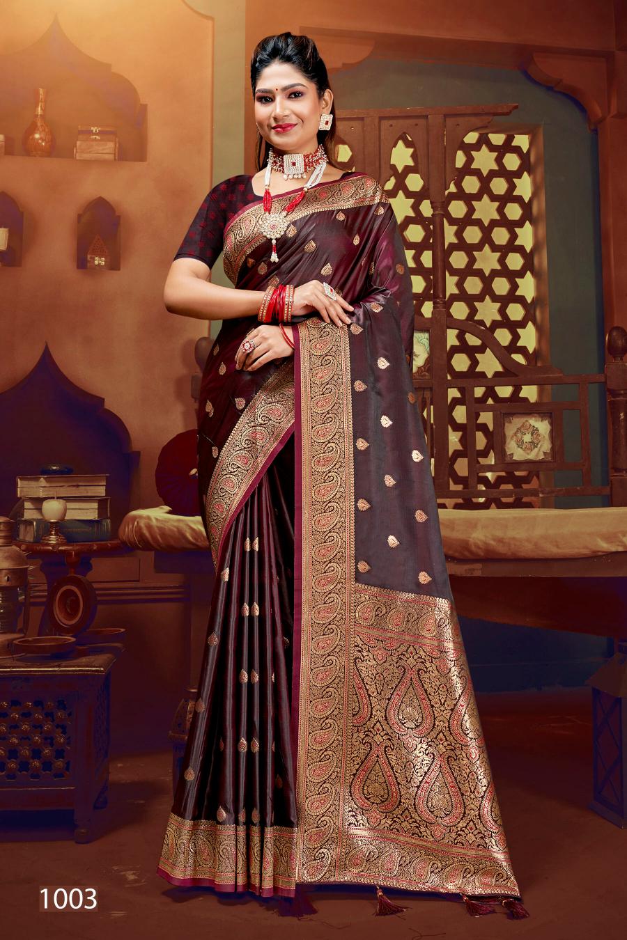 Saroj Royal Queen vol.6 Satin silk saree in surat with price wholesale