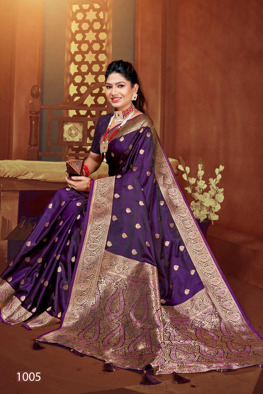 Saroj Royal Queen vol.6 Satin silk saree in surat with price wholesale