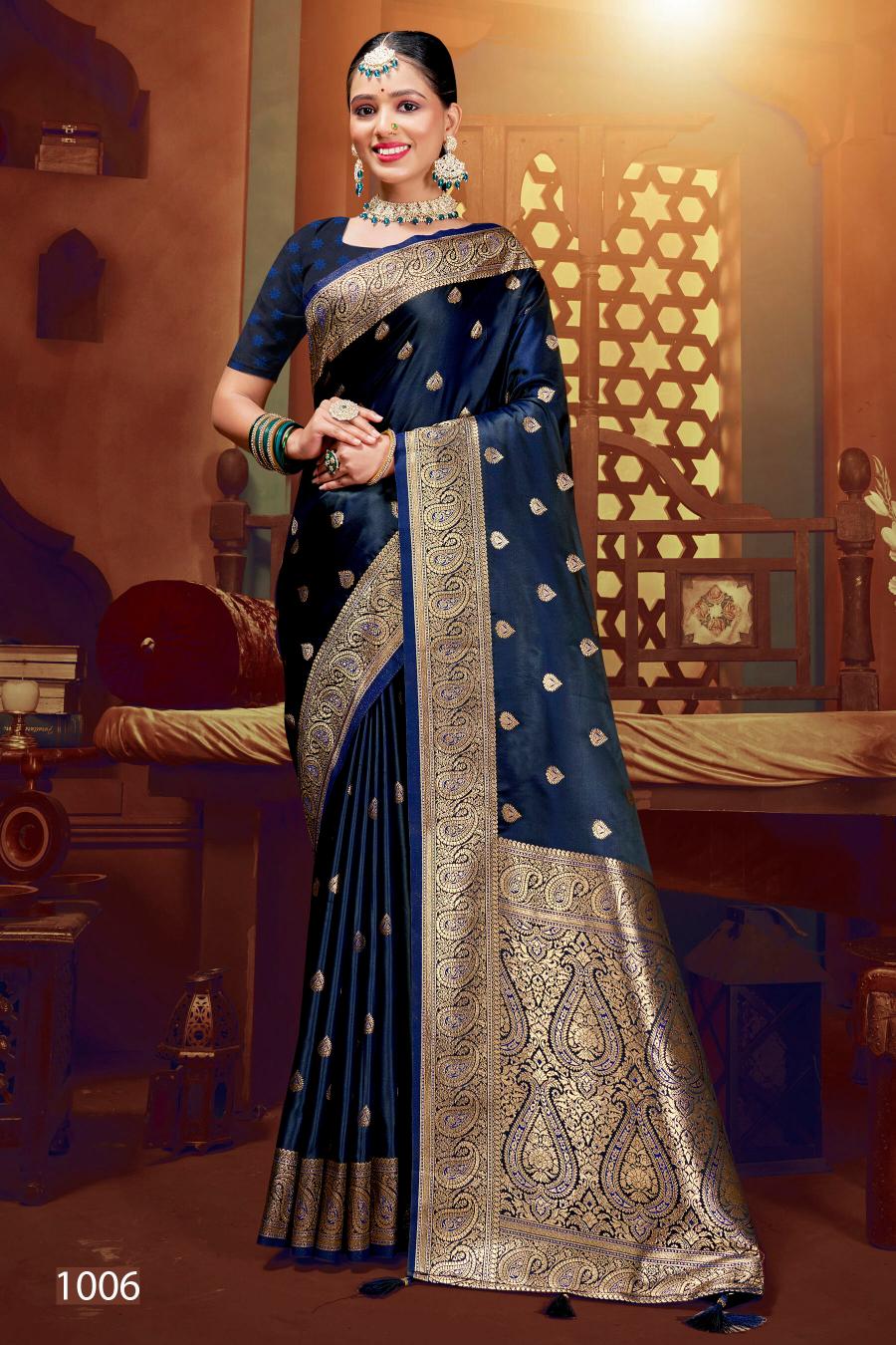 Saroj Royal Queen vol.6 Satin silk saree in surat with price wholesale