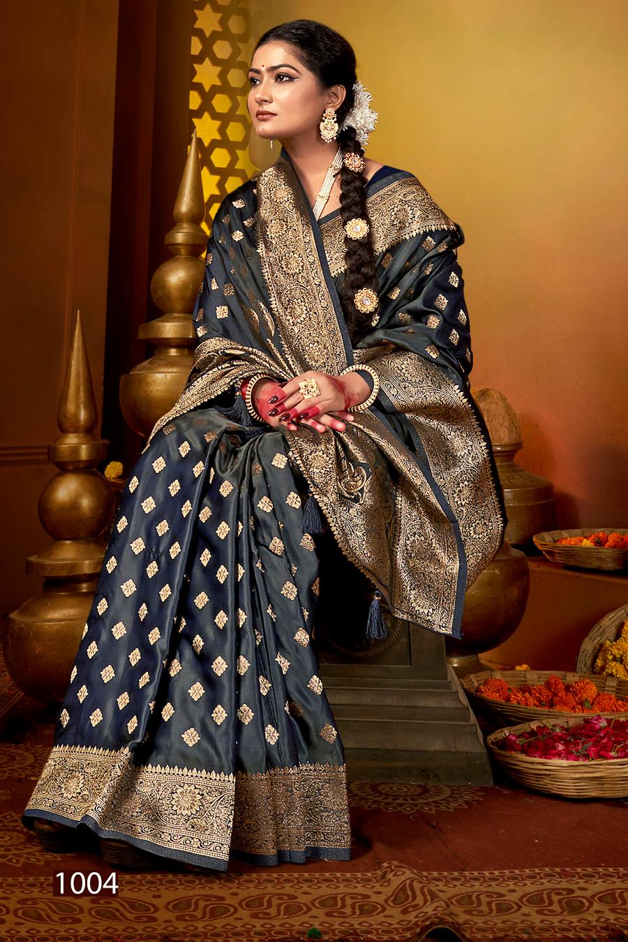 Saroj Royal Queen vol.7Satin silk saree in surat with price wholesale