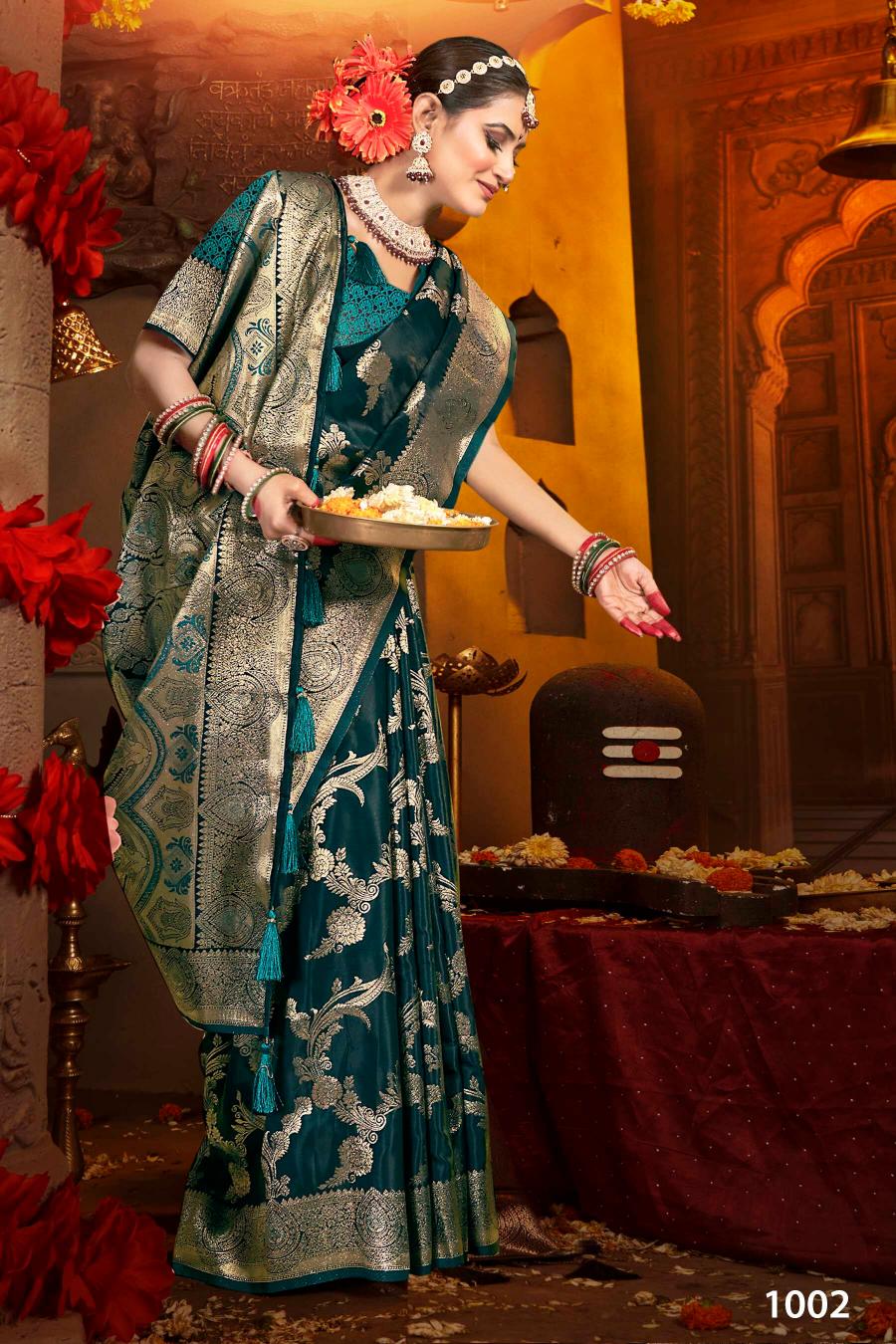 Saroj Royal Queen vol.15 Satin silk saree in surat with price wholesale