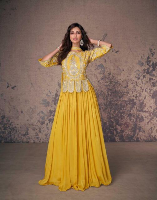 Sayuri Aroma Chinon Silk Salwar Kameez Wholesale Catalog