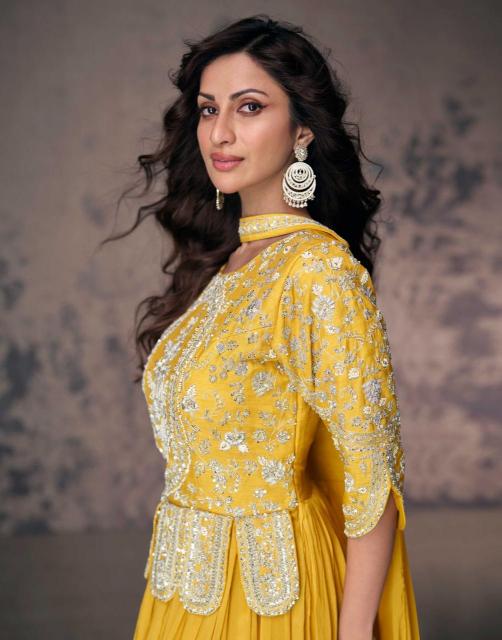 Sayuri Aroma Chinon Silk Salwar Kameez Wholesale Catalog