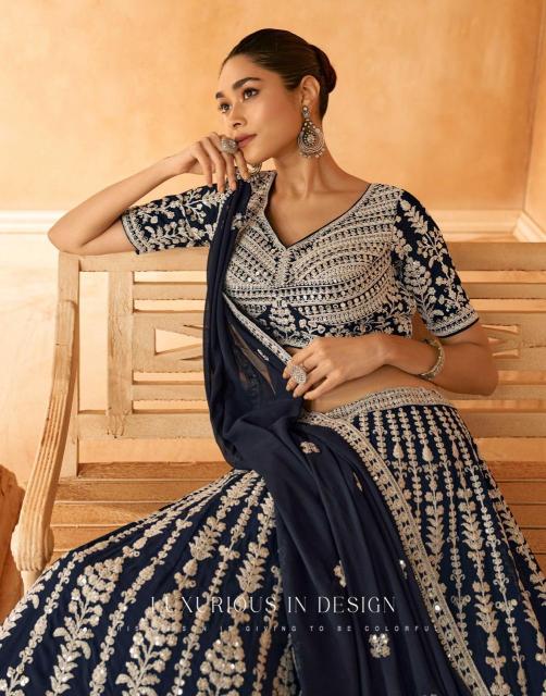 SAYURI NAZAKAT GEROGETTE Lehenga Choli Wholesale catalog