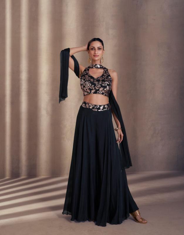 Sayuri Nisha Chinon Silk Designer Salwar Kameez Wholesale catalog