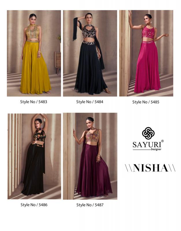 Sayuri Nisha Chinon Silk Designer Salwar Kameez Wholesale catalog