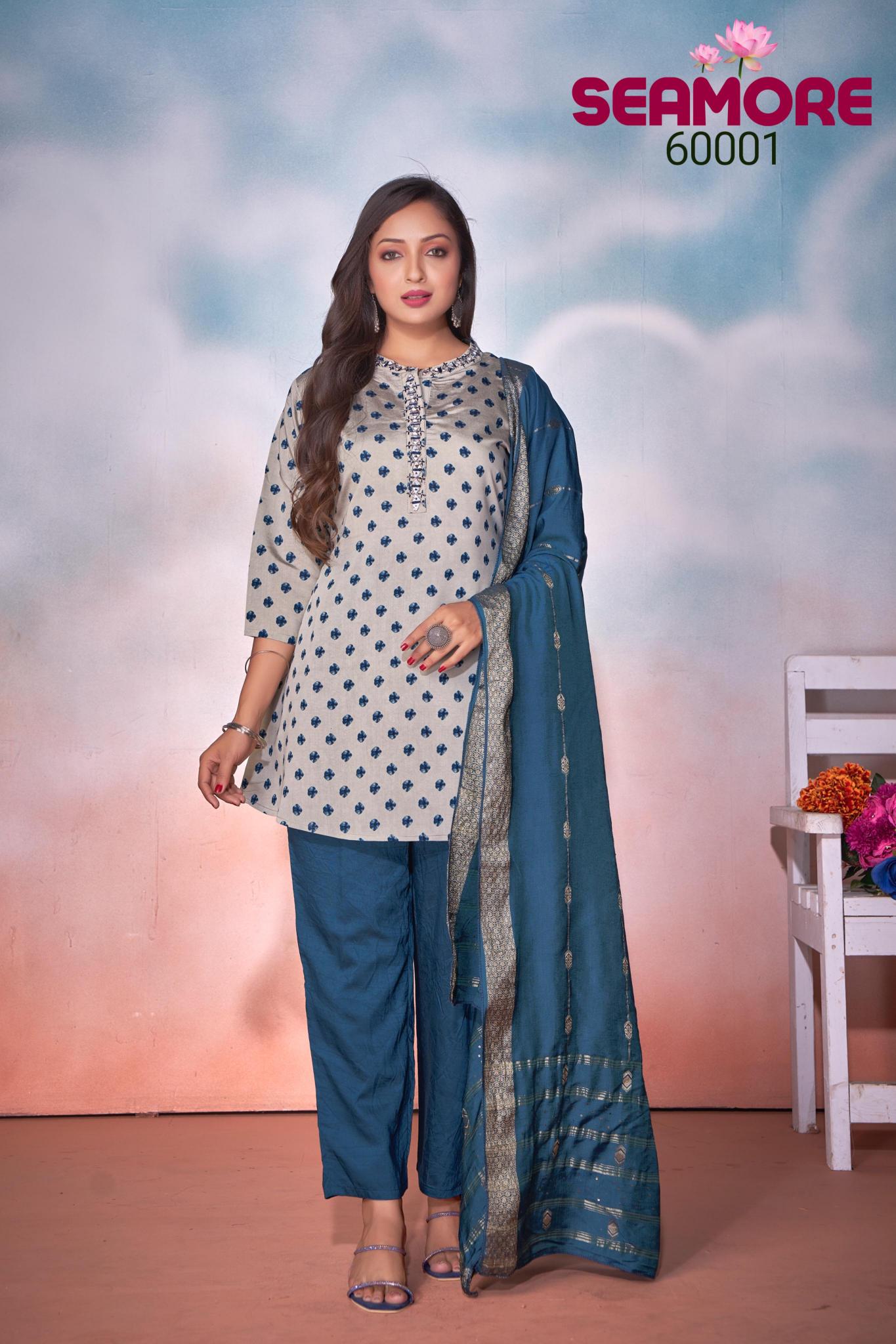 Seamore Anaaya Kurti Embroidery Wholesale Catalog