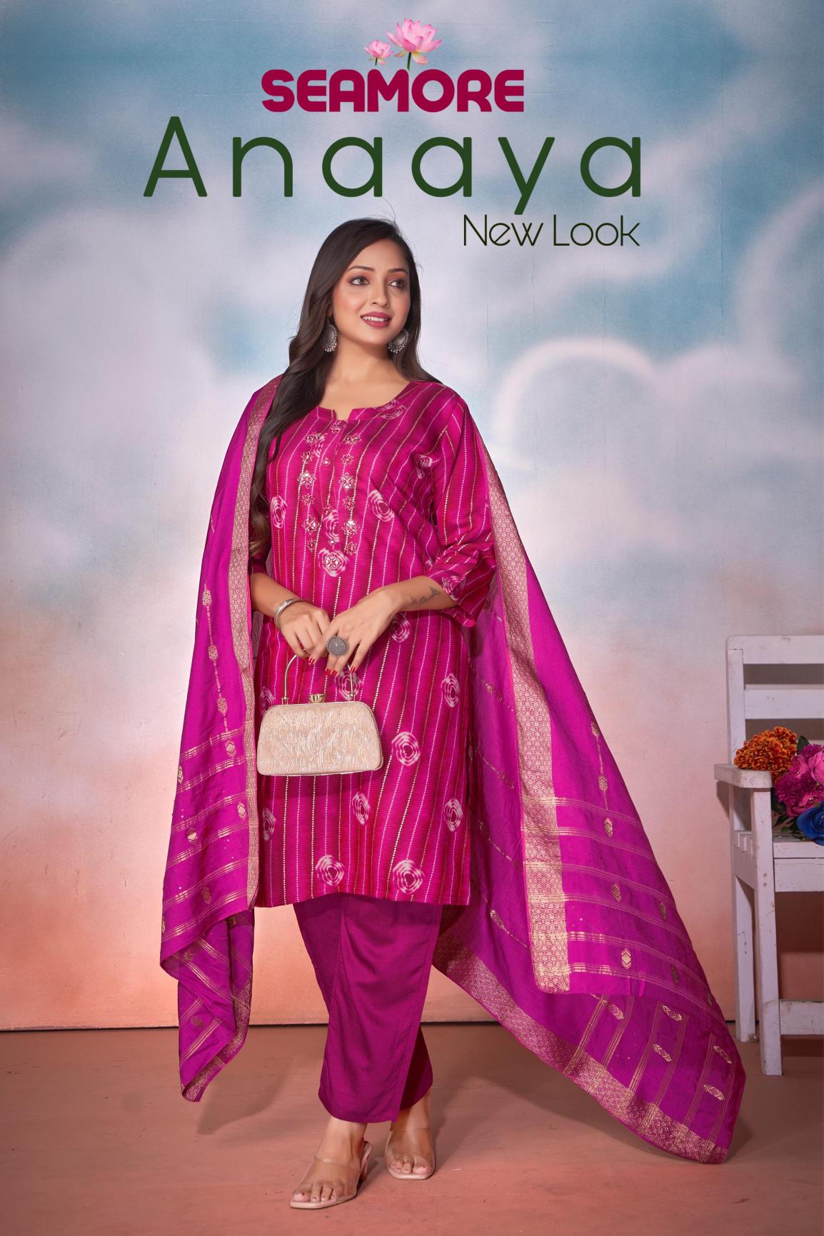 Seamore Anaaya Kurti Embroidery Wholesale Catalog