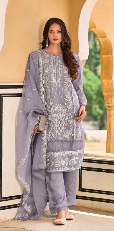 Shree K 5081 Organza Embroidered Pakistani Suits Wholesale catalog