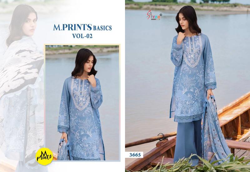 Shree M Prints Basics Vol 2 Chiffon Dupatta Salwar Kameez Wholesale Catalog