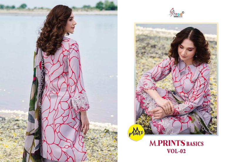 Shree M Prints Basics Vol 2 Chiffon Dupatta Salwar Kameez Wholesale Catalog