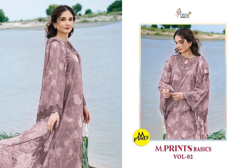 Shree M Prints Basics Vol 2 Chiffon Dupatta Salwar Kameez Wholesale Catalog