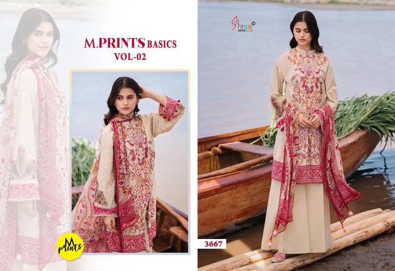Shree M Prints Basics Vol 2 Chiffon Dupatta Salwar Kameez Wholesale Catalog