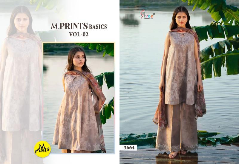 Shree M Prints Basics Vol 2 Chiffon Dupatta Salwar Kameez Wholesale Catalog