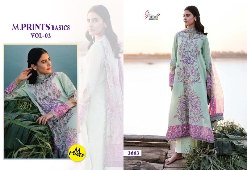 Shree M Prints Basics Vol 2 Chiffon Dupatta Salwar Kameez Wholesale Catalog