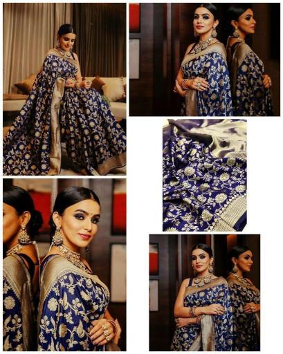 Soft Silk 1080 Lichi Jacquard Work Fancy Saree Wholesale catalog