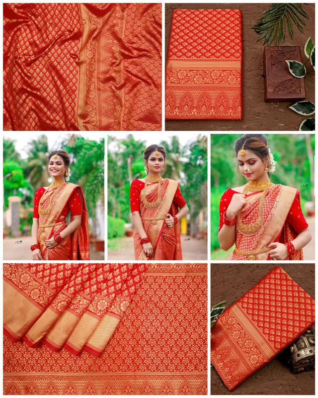 Soft Silk 3081 Lichi Jacquard Work Fancy Saree Wholesale catalog