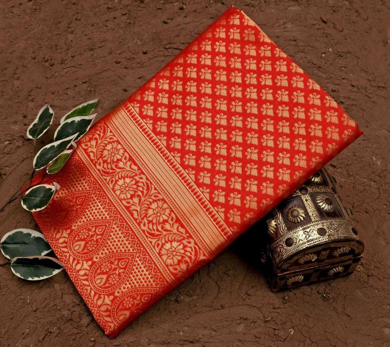 Soft Silk 3081 Lichi Jacquard Work Fancy Saree Wholesale catalog