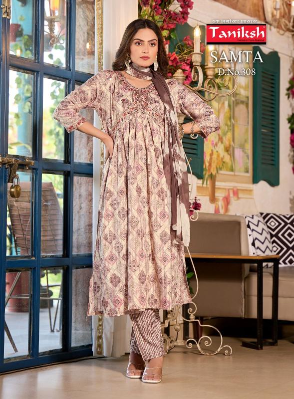 TANIKSH Samata Vol 3 Ryon Foil Print Kurti Wholesale catalog