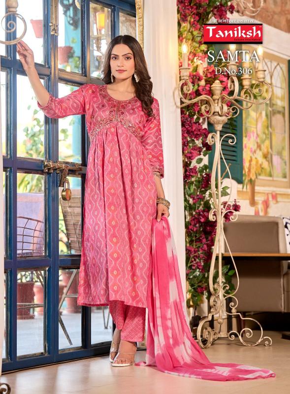TANIKSH Samata Vol 3 Ryon Foil Print Kurti Wholesale catalog