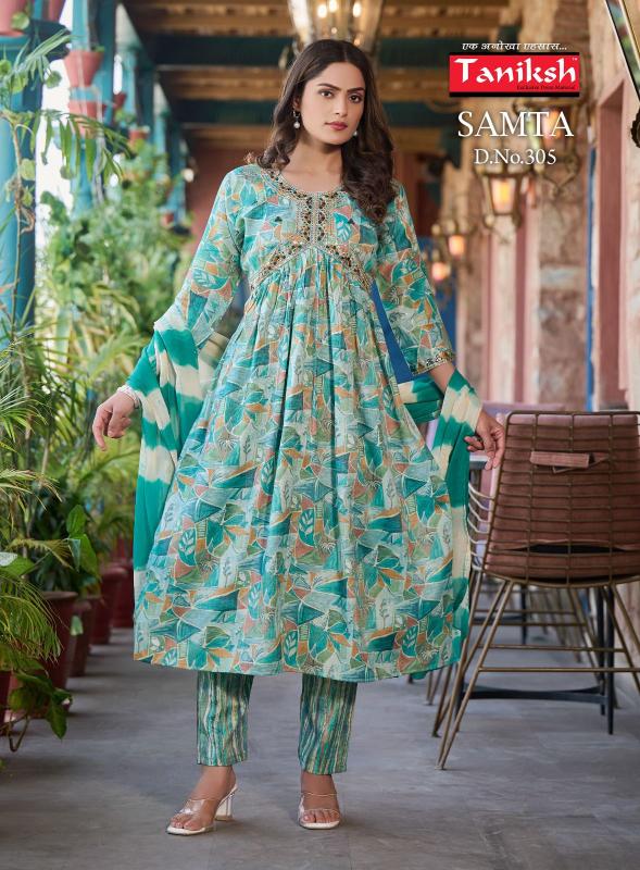 TANIKSH Samata Vol 3 Ryon Foil Print Kurti Wholesale catalog