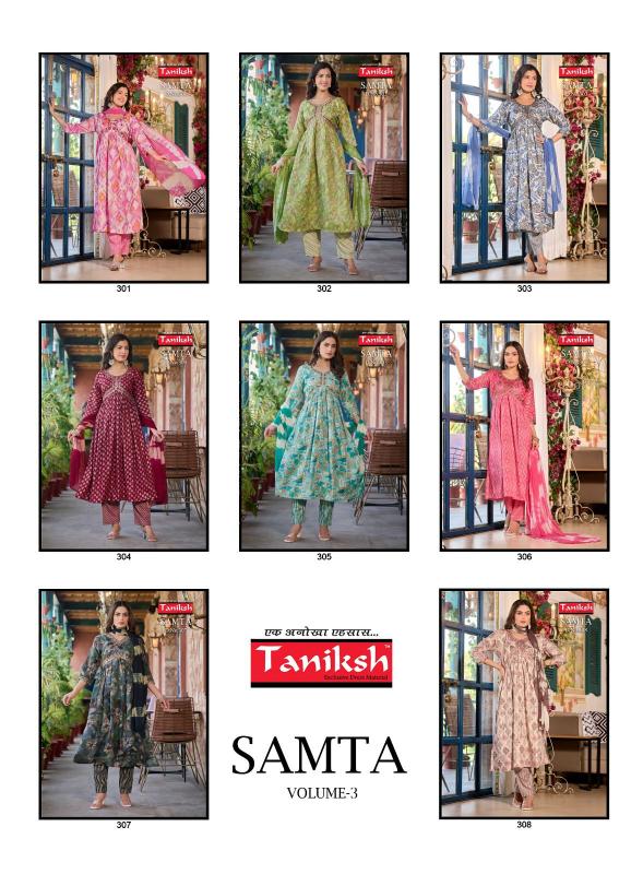 TANIKSH Samata Vol 3 Ryon Foil Print Kurti Wholesale catalog