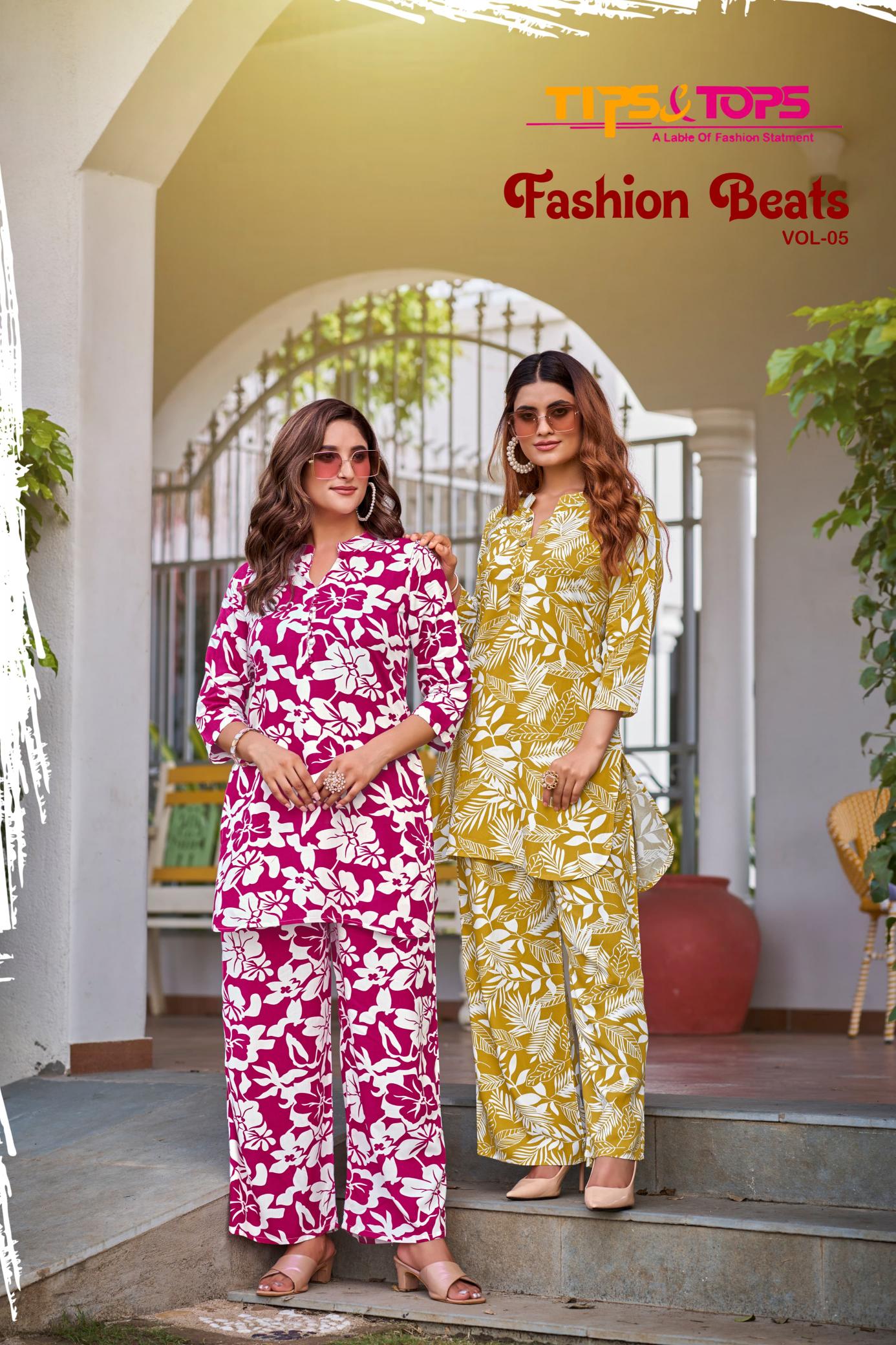 Tips And Tops Fashion Beats Vol 5 Rayon Printed Co Ord Set wholesale catalog