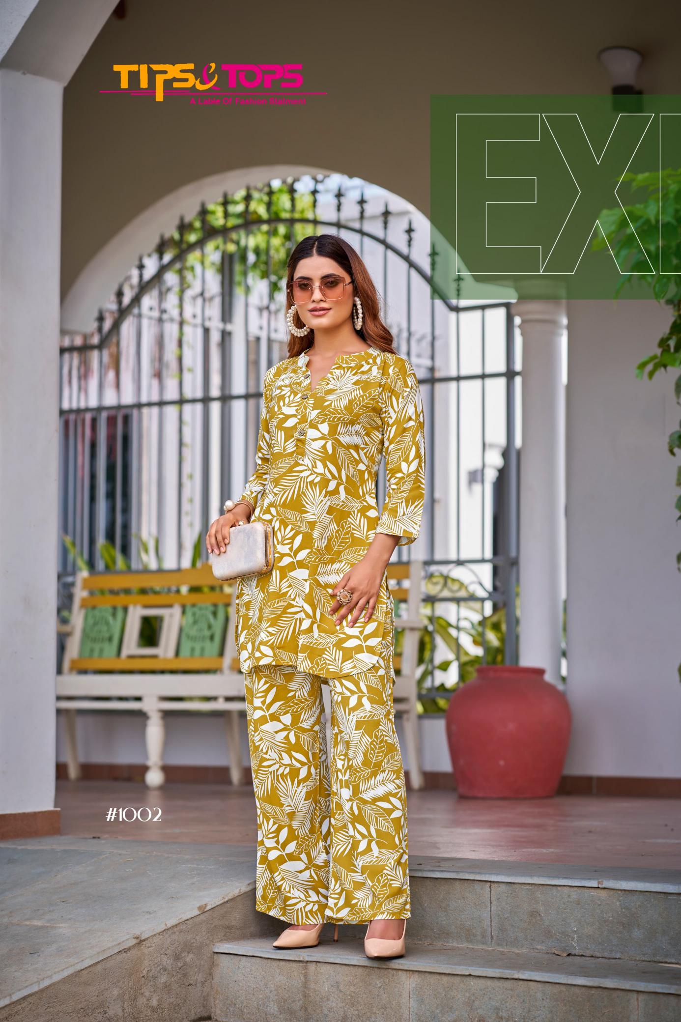 Tips And Tops Fashion Beats Vol 5 Rayon Printed Co Ord Set wholesale catalog